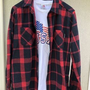 Zoo York Classic Workwear Plaid Button Up Shirt Travis